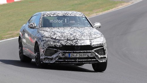 Lamborghini тестирует новый кроссовер Urus на Нюрбургринге