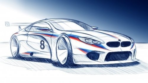 BMW показали скетчи гоночного M8 GTE