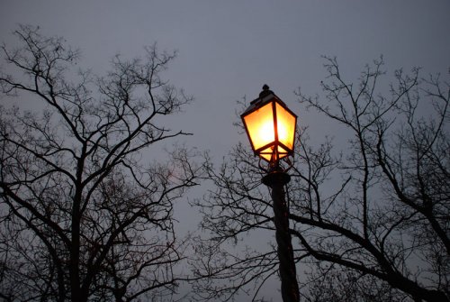 В центре города Ноябрьск включили фонари