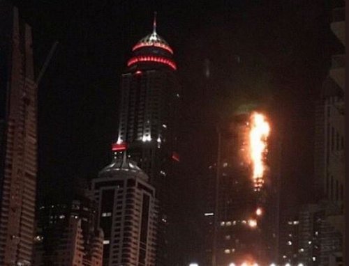 Пожар в небоскребе Дубая удалось потушить