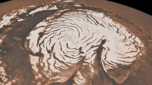 Ученые обнаружили ночные снежные бури на Марсе
