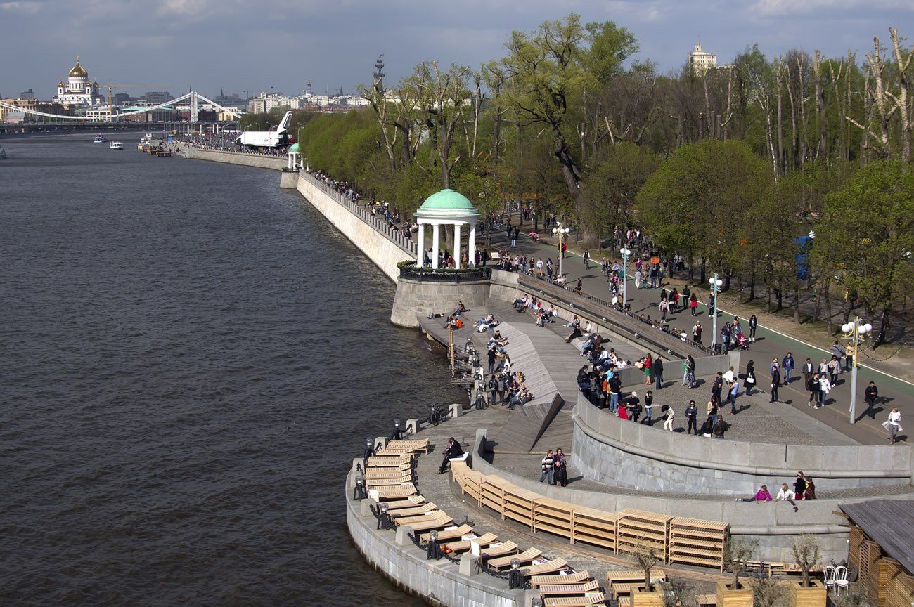 Москва река парк горького