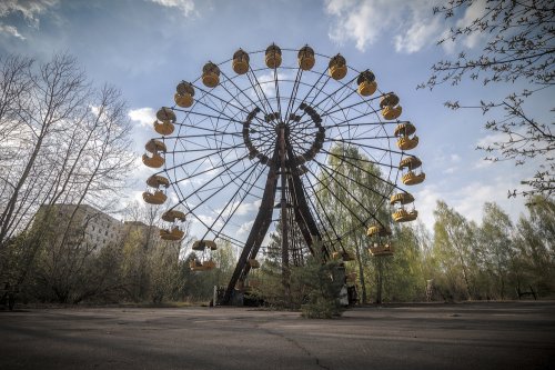 В Припяти турист из Польши запустил колесо обозрения