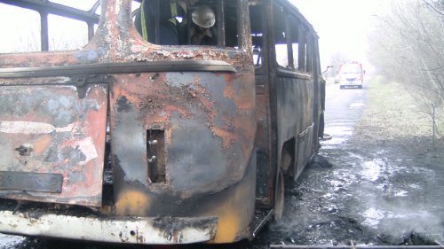 В Ленобласти сгорел автопарк с пассажирскими автобусами