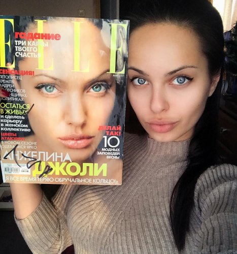 Двойник Анджелины Джоли показала фото без косметики