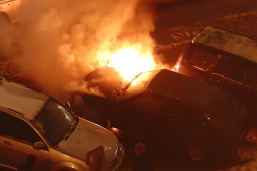 На автостоянке в Чите сгорели свыше 15 маршруток