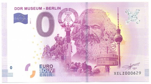 В Германии купюра в ноль евро выпущена к 200-летию Маркса