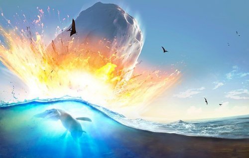 Астероид, который убил динозавров, вызвал цунами в Мексиканском заливе