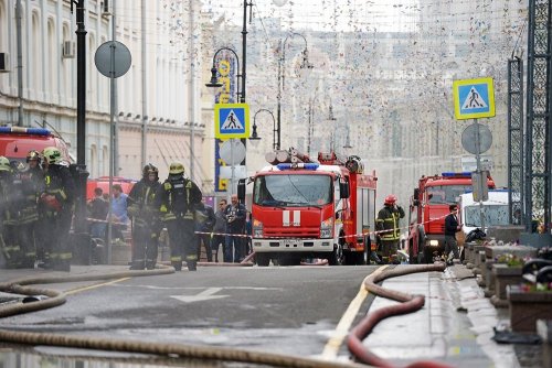 Из-за пожара в центре Москвы погиби четыре человека