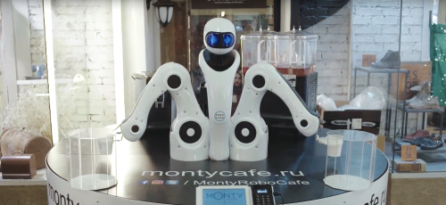 В Южной Корее разработали кафе-киоск с умными роботами