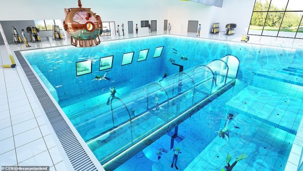 Самый глубокий бассейн в мире планируется открыть в Мщонуве