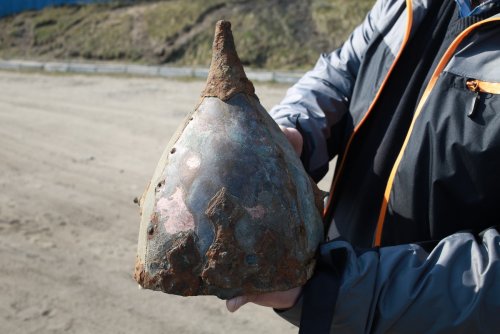 Артефакт Х века нашли на берегу реки в Бобруйске