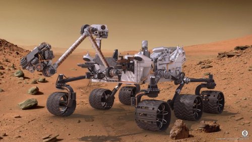 Марсоход Curiosity  достал первый образец глиносодержащей породы на Марсе