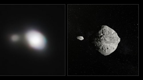 Астрономы сделали снимок двойного астероида, который пролетел мимо Земли