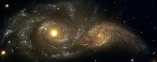 ALMA смогла разглядеть древнейшее слияние галактик