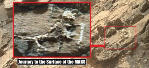 Уфологи: На Марсе найдены останки гуманоида