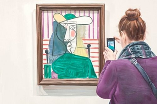 В Лондоне вандал разрезал картину Пикассо