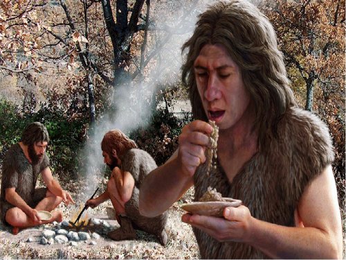 Рацион древнего человека содержал жареные овощи