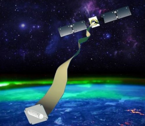 Cubesat разворачивает терминатор-ленту для снижения с орбиты