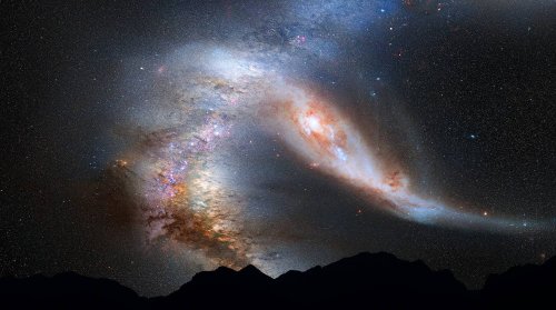 NASA заметило «Роковые объятия космоса»: Две галактики сошлись в смертельном поцелуе