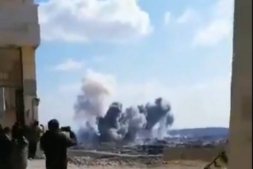 Турция обнародовала кадры недавних ударов по сирийским военным в Идлибе