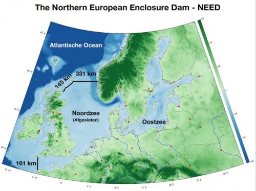Плотина через Северное море спасет Европу от повышения уровня воды