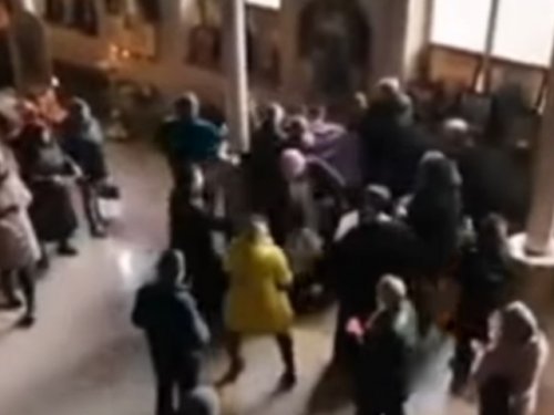 Опубликовано видео драки священников в Одессе