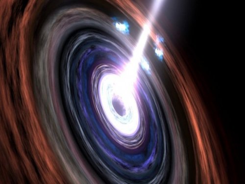 Древняя сверхмассивная черная дыра направлена   прямо на Землю