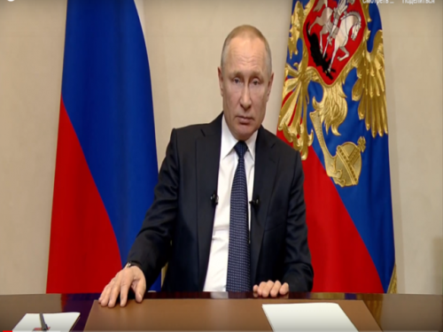 Президент России Владимир Путин обратился к народу по поводу мер в борьбе с коронавирусом