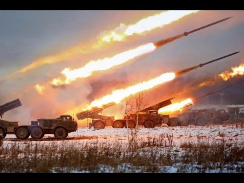 Российская армия публикует видео, показывающее работу системы  «Град»