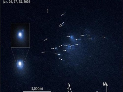 Небесные обломки:  Хаббл сделал новые фотографии разрушенной  кометы Атлас
