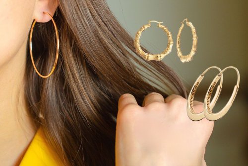 Как выбрать модные серьги-кольца по форме лица