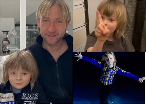 7-летний Саша Плющенко попробовал себя в качестве актёра