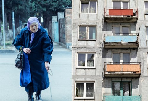 В Краснодаре пенсионерка устроила экстремальную уборку на козырьке балкона