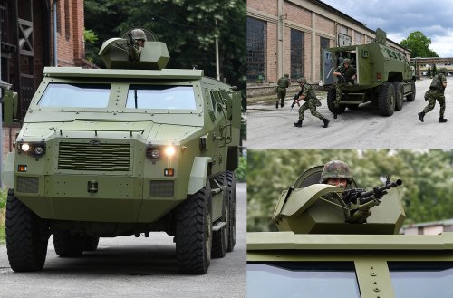 Сербские военные представили новый бронеавтомобиль M-20 типа MRAP