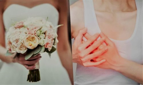Невеста нашла у себя рак груди по свадебному фото