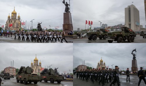 Во Владивостоке прошёл парад в честь 75-летия Победы
