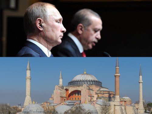 Эрдоган пообещал Путину сохранить христианские ценности Святой Софии